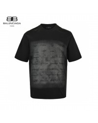 Balenciaga Graphic Print T-Shirt (Black)