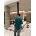 Balenciaga Green and Black Striped T-Shirt