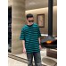 Balenciaga Green and Black Striped T-Shirt