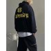 BALENCIAGA ALTERNATIVE LOGO HOODIE NAVY