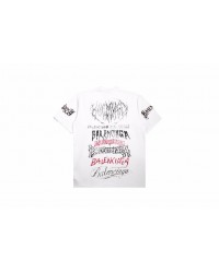 Balenciaga Multi-Logo T-Shirt (White)