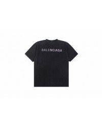 Balenciaga T-shirt with Washed Effect