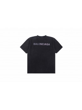 Balenciaga T-shirt with Washed Effect