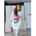 Balenciaga White T-Shirt with Paris Graphic