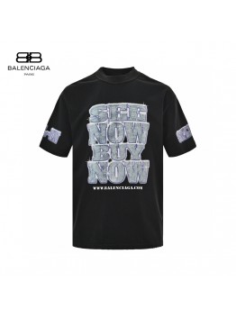 Balenciaga T-Shirt - Text and Graphic Design