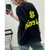 BALENCIAGA LOGO T-SHIRT BLACK YELLOW