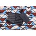 BALENCIAGA PATTERNED SHORT SLEEVE SHIRT BLUE BROWN