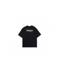 Balenciaga Wave Logo T-Shirt (Black)