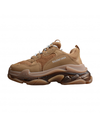 BALENCIAGA TRIPLE S CLEAR SOLE x BROWN