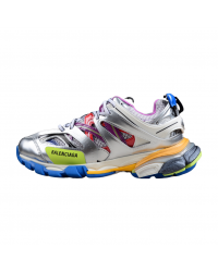 BALENCIAGA TRACK x LEATHER FREE WHITE SILVER MULTI