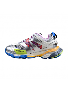 BALENCIAGA TRACK x LEATHER FREE WHITE SILVER MULTI