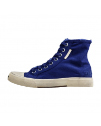 BALENCIAGA PARIS HIGH VULC DESTR x BLUE