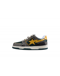 BAPE STA Low-Top Sneakers in Green and Yellow
