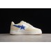 BAPE STA Low-Top Sneakers in Cream and Blue