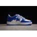 BAPE STA Low-Top Blue and White Patent Leather Sneakers