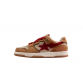 BAPE STA Low-Top Sneakers in Red and Brown