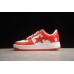 BAPE STA Low-Top Sneakers in Red and White