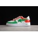 BAPE STA Low-Top Sneakers in Red, Green, and White
