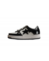 BAPE STA Low-Top Sneakers in Black and White