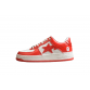 BAPE STA Low-Top Sneakers in Red and White
