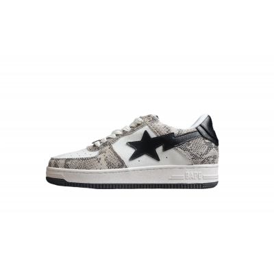 BAPE STA Low-Top Sneakers with Snakeskin Pattern