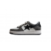BAPE STA Low-Top Sneakers with Black Snakeskin Pattern