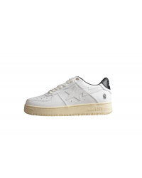 BAPE STA Low-Top Sneakers in White and Black