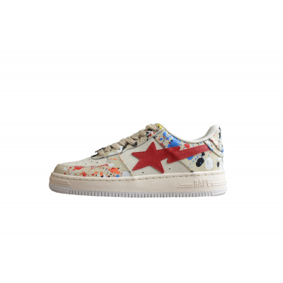 BAPE STA Splatter Low-Top Sneakers