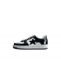 BAPE STA Low-Top Sneakers in Black and White