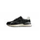 BAPE STA Retro Runner Black and White Sneakers