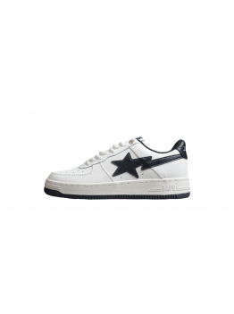 BAPE STA Low-Top White and Black Sneakers