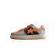 BAPE STA Low-Top Orange and Grey Sneakers