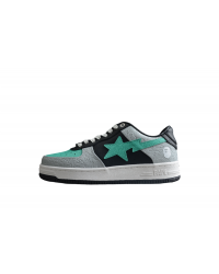 BAPE STA Low-Top Aqua and Grey Sneakers