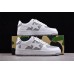 BAPE STA Low-Top Sneakers in White and Grey