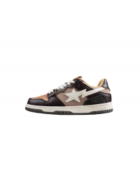 BAPE STA Low-Top Sneakers in Brown and Beige