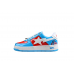 BAPE STA Low-Top Sneakers in Blue and Red Captain America Edition