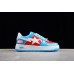 BAPE STA Low-Top Sneakers in Blue and Red Captain America Edition