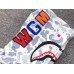 BAPE SPACE CAMO DOUBLE SHARK FULL ZIP HOODIE WHITE
