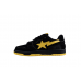 BAPE STA Low-Top Sneakers in Black and Yellow