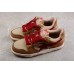 BAPE STA Low-Top Sneakers in Red and Brown