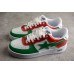BAPE STA Low-Top Sneakers in Red, Green, and White