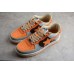 BAPE STA Low-Top Orange and Grey Sneakers