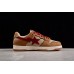BAPE STA Low-Top Sneakers in Red and Brown