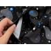 BAPE SPACE CAMO DOUBLE SHARK FULL ZIP HOODIE BLACK