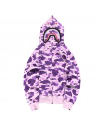 BAPE COLOR CAMO FULL ZIP HOODIE PURPLE