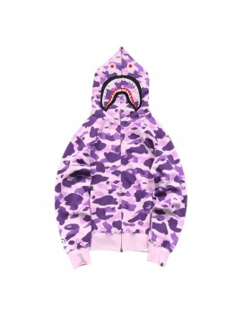 BAPE COLOR CAMO FULL ZIP HOODIE PURPLE