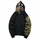 BAPE GREEN CAMO FULL ZIP HOODIE BLACK