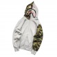 BAPE GREEN CAMO FULL ZIP HOODIE GREY