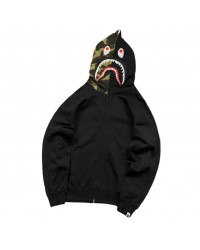 BAPE SHARK FULL ZIP HOODIE BLACK
