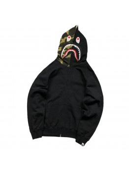 BAPE SHARK FULL ZIP HOODIE BLACK